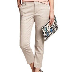 [Banana Republic] Mid Rise Patterned Camden Pants - Size 4